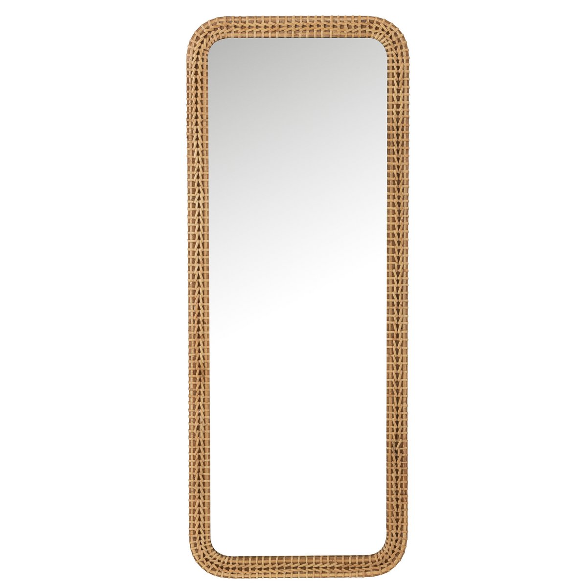 Miroir J-Line en ambiance scandinave, ajoutant une touche de lumière à l'intérieur.