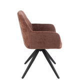 Détail du dossier en métal de la Chaise Louna