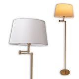 Lampe debout "Bologne" Hauteur 158 cm en métal en laiton Matt, Beier TextalSpreul, E27