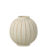 Vase J-Line Ball Stripe, gros plan sur la texture céramique