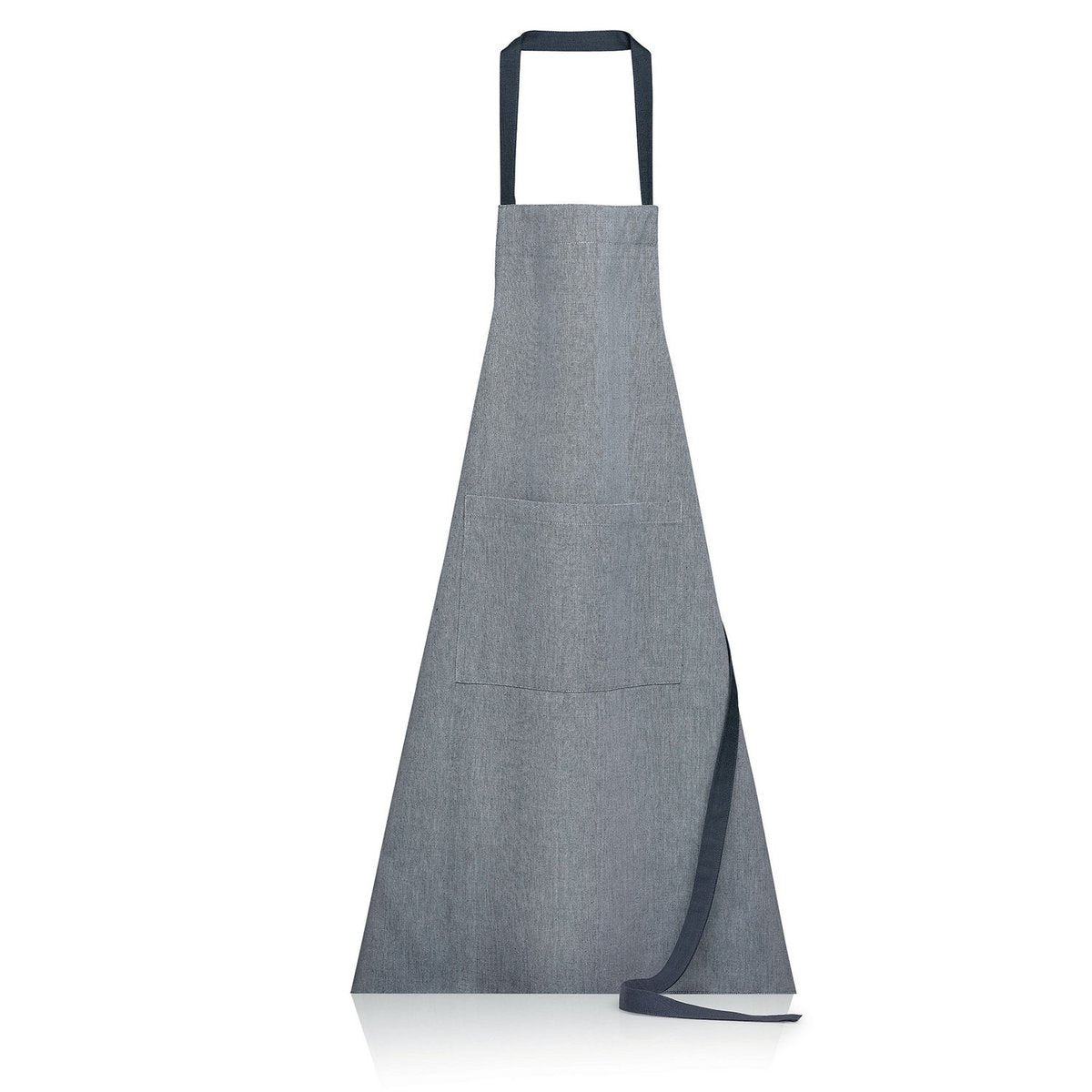 Tablier Jani Ombre en coton chambray avec bretelles contrastées