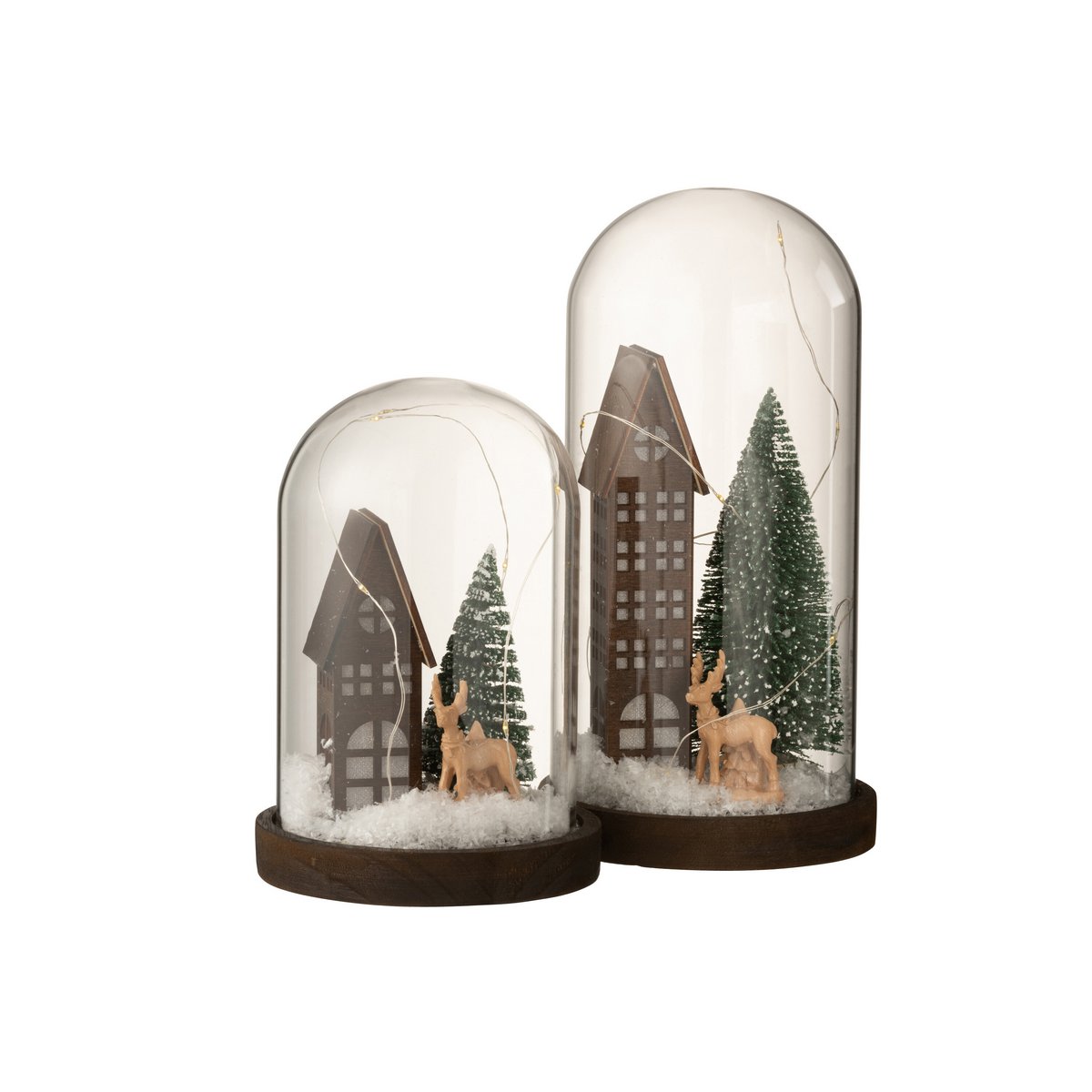 Maison Noël LED allumée, ambiance chaleureuse