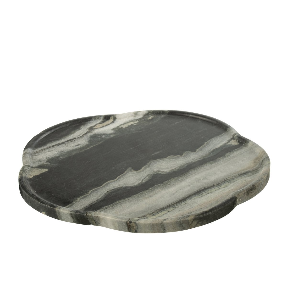 Vue du plateau J-Line en marbre, parfait pour décorer votre table
