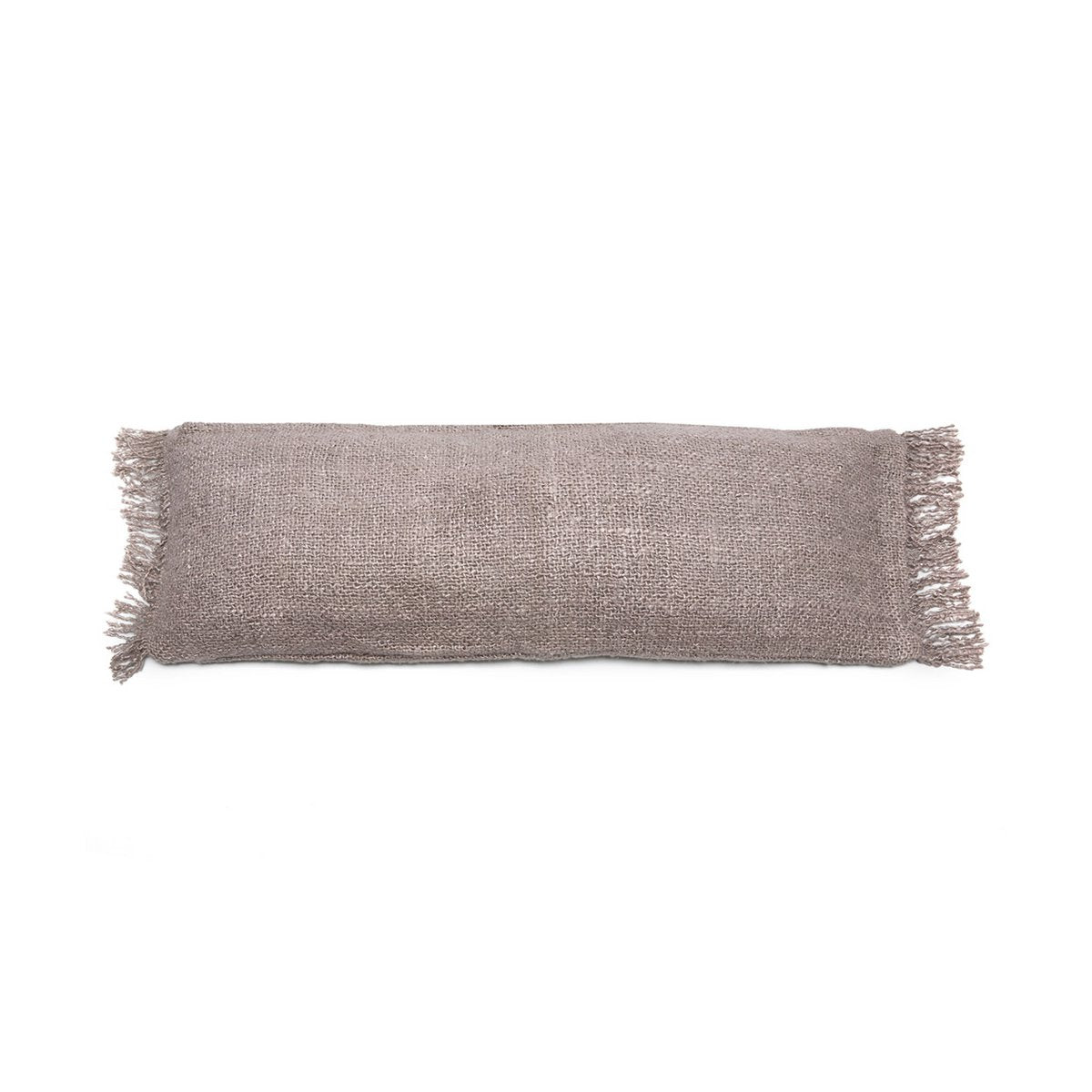 Housse de coussin Oh My Gee en gris perle, vue de face