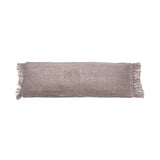 Housse de coussin Oh My Gee en gris perle, vue de face