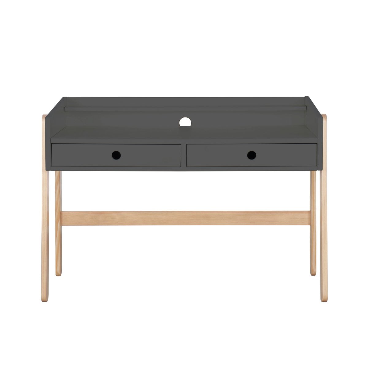 Bureau scandinave Moebilia avec plateau réglable en bois naturel
