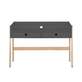 Bureau scandinave Moebilia avec plateau réglable en bois naturel