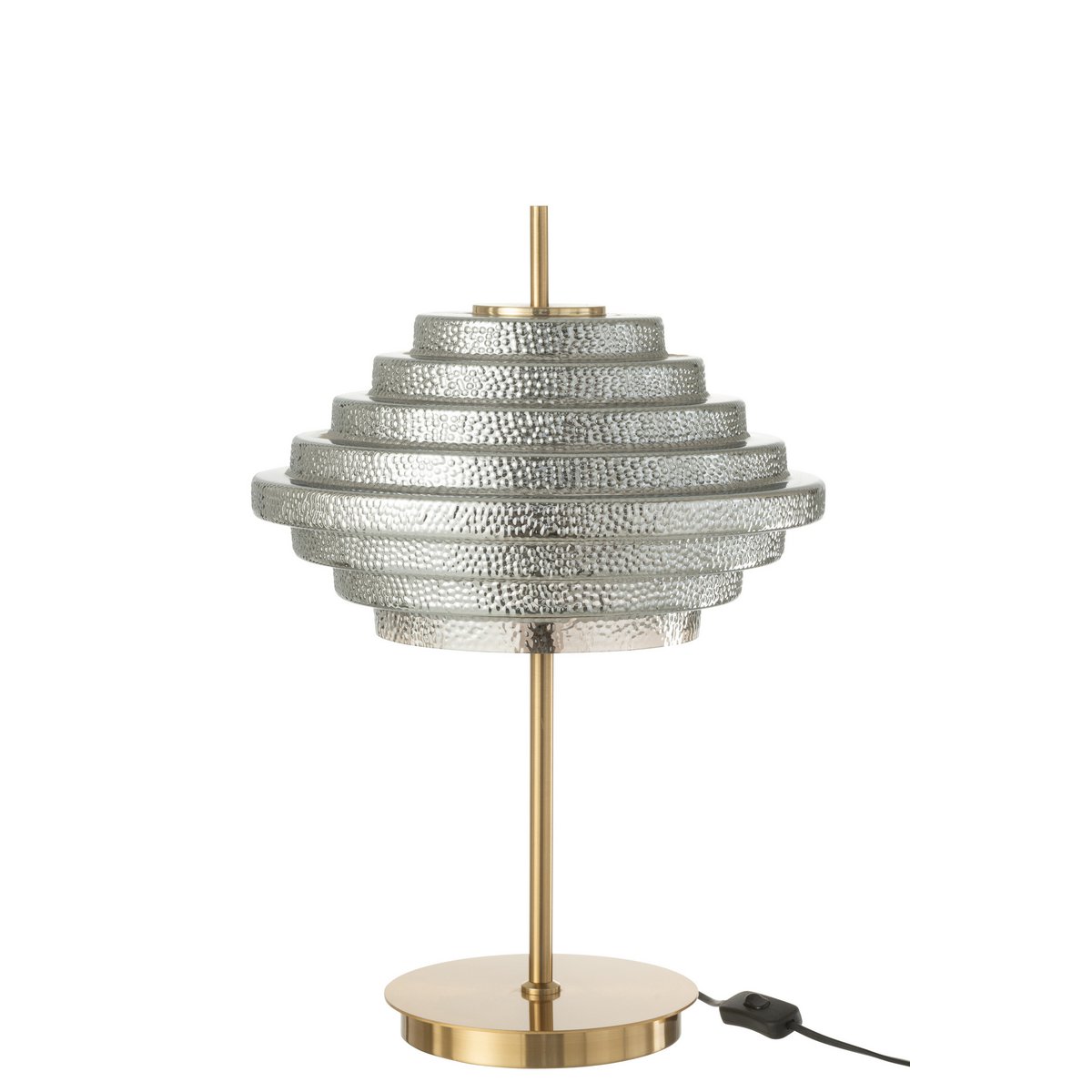 Lampe de table J-Line en or avec design moderne et élégant
