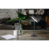 Lampe de batterie LED lampe magnétique "ella" pour l'extérieur et à l'intérieur, en métal et en plastique en gris, 35 cm de haut