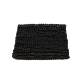 Vue rapprochée du dessous de verre Perles noir