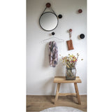 Vue de face du miroir Trapani rond diamètre 38cm