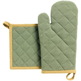 Gant de cuisine recyclé Grace Matcha - vue avant