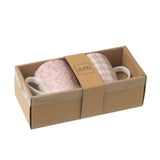 Mug J-Line en céramique rose clair, élégant et raffiné