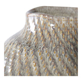 Gros plan sur la texture du vase en céramique