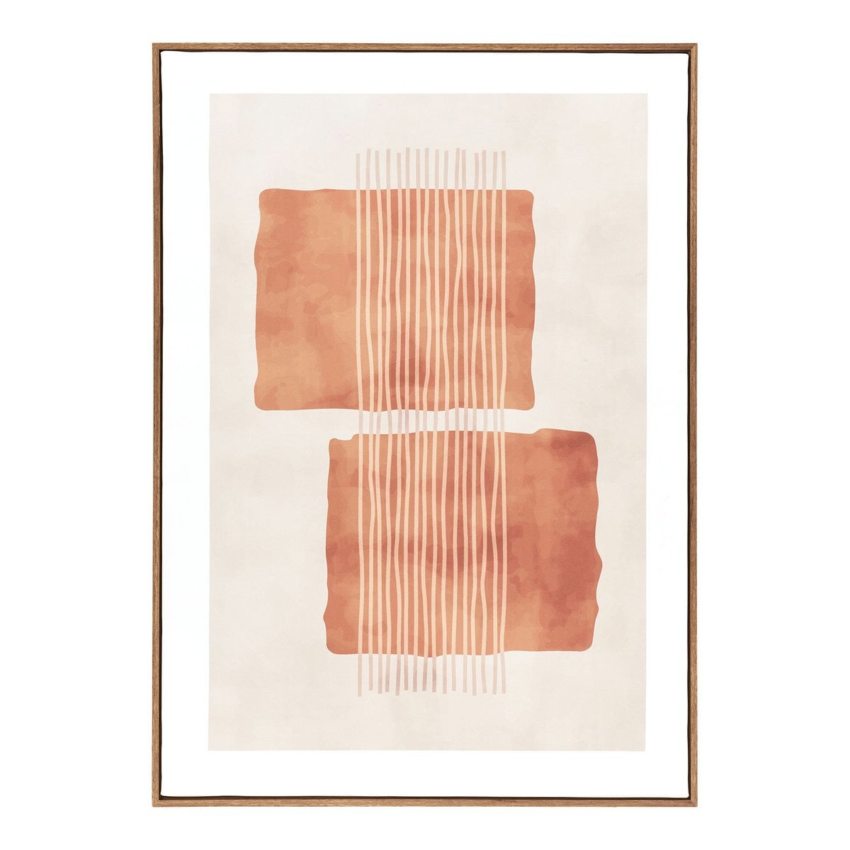 Mina Impression sur toile, vue d'ensemble beige et marron