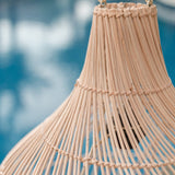 Lampe en rotin | Abat-jour Boho | Lampe à suspension KENARI