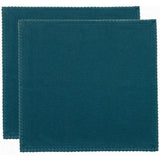 Lot de 2 serviettes de table recyclées Delia Paon 41 x 41