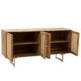 Buffet J-Line en rotin et bois de manguier - naturel