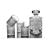 Ensemble carafe à whisky avec verres et pierres en granit