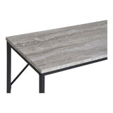 Zoom sur la structure en métal de la table console Vita