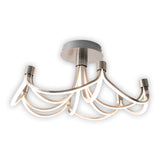 LED Plafond Lampe "Festival" Ø 60 cm, Nickel Matt en métal et plastique, fermement construite - LEDS, ÉCLAIR