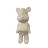 Ours en céramique 22cm blanc