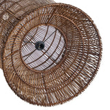 La Suspension Cloche Tissée - Noyer Foncé - XL