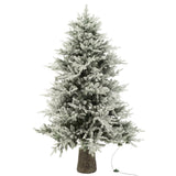 Détail du sapin de Noël J-Line en plastique blanc