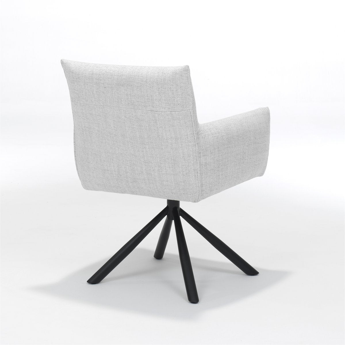 Détail du mécanisme de rotation du fauteuil Focus, design élégant.