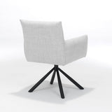 Détail du mécanisme de rotation du fauteuil Focus, design élégant.