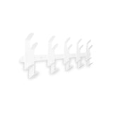 Gorillz Origami - Porte-Manteau Mural - 10 Crochets Double - Porte-Manteau - Blanc