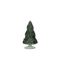 Sapin de Noël en verre vert J-Line, vue de face avec détails élégants