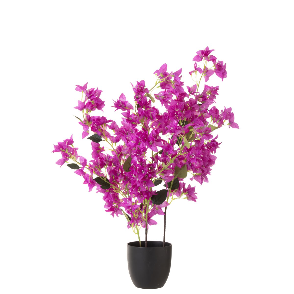 Pot de fleurs cerisier artificiel violet J-Line, vue de face