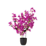 Pot de fleurs cerisier artificiel violet J-Line, vue de face