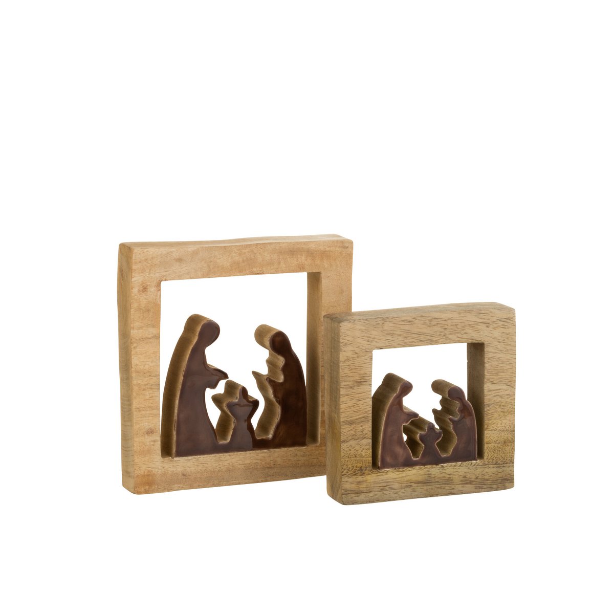 Mangeoire carrée J-Line sur une table décorée pour Noël.