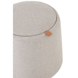 Pouf/Table d'Appoint J-Line Beige vue de dessus