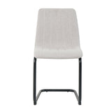 Détail du cadre en métal noir mat de la chaise design