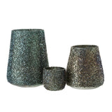 Lanterne J-Line Glitter sur une table décorée