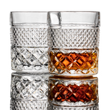 Lot de 4 verres à whisky en cristal transparent