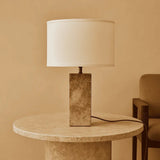 Lampe en travertin Rosie