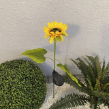 Lot de 2 piquets solaires "Tournesols" h : 78,5cm