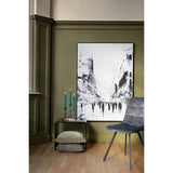 Chaise Morgan J-Line avec coussin en textile gris