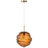 Lampe à suspension J-Line - verre - marron
