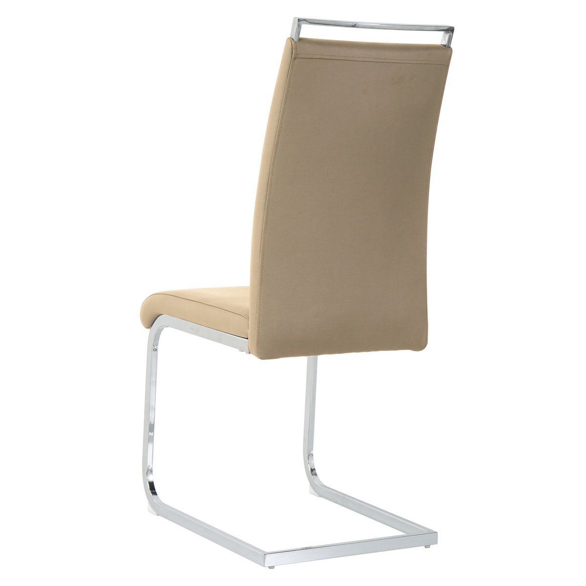 Zoom sur le cuir synthétique de la chaise cantilever