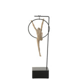 Cerceau de gymnaste Beta en résine beige et noir, vue avant