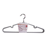 Cintres Massa gris en métal, lot de 10, vue de face