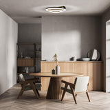 LED DE PLAGE CCT LED "circulo" en métal noir et en plastique de couleur sable Ø 60 cm