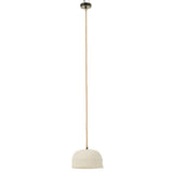 Lampe suspendue J-Line en papier mâché blanc, vue de face