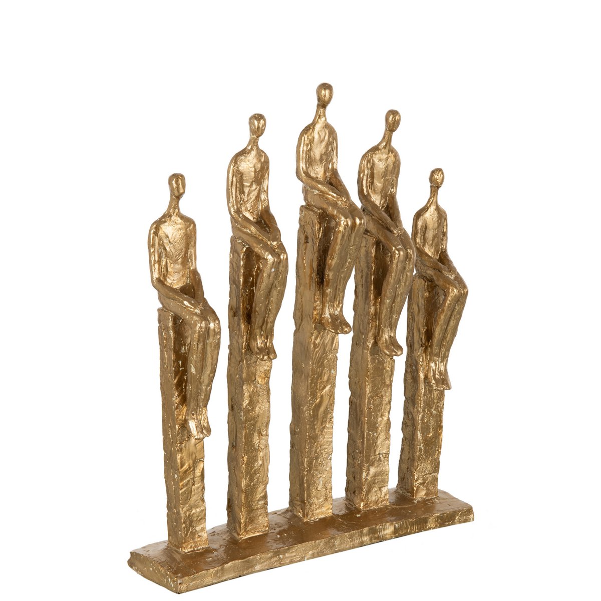 Figurines en poly or sur pied de J-Line, décoration élégante et moderne