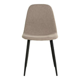 Vue latérale de la chaise Stockholm montrant le design minimaliste et les matériaux de qualité.